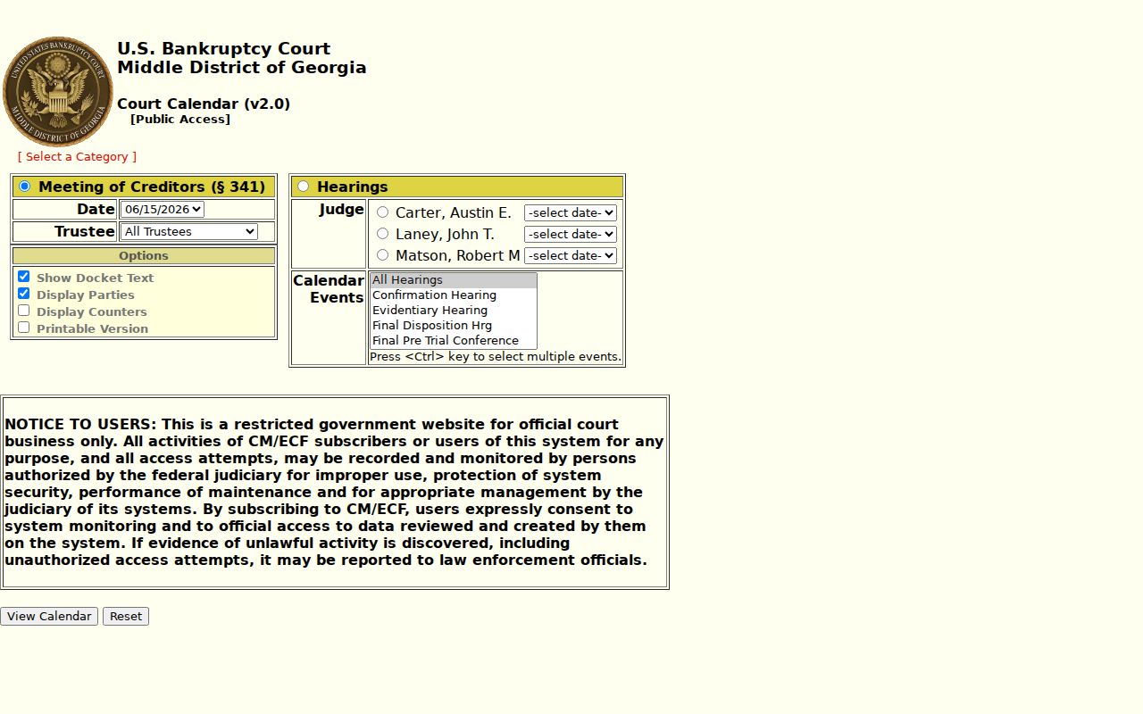 Geneva court docket bankruptcy public calendar